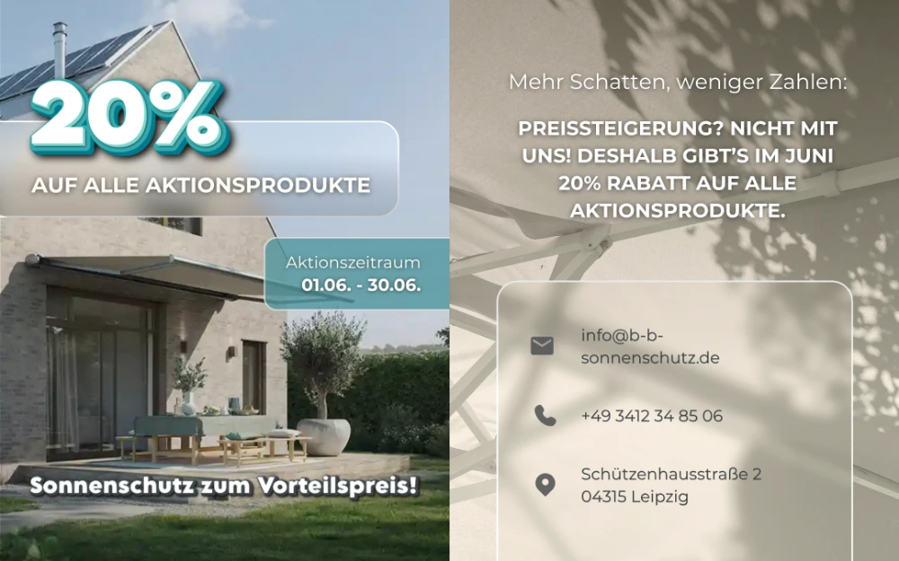 20% auf alle Sonnenschutz Aktionsprodukte